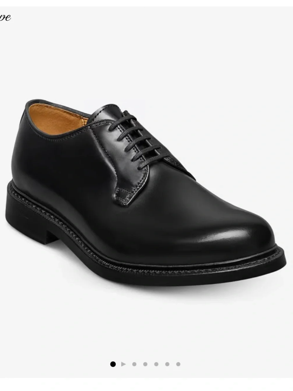 Allen Edmonds Devin Derby Lace-Up Oxford in Black